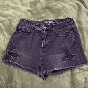 Black Ripped Wild Fable Jean Shorts
